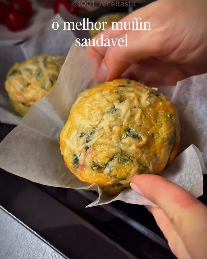 Muffin de espinafre da publicação em colaboração com Polishop