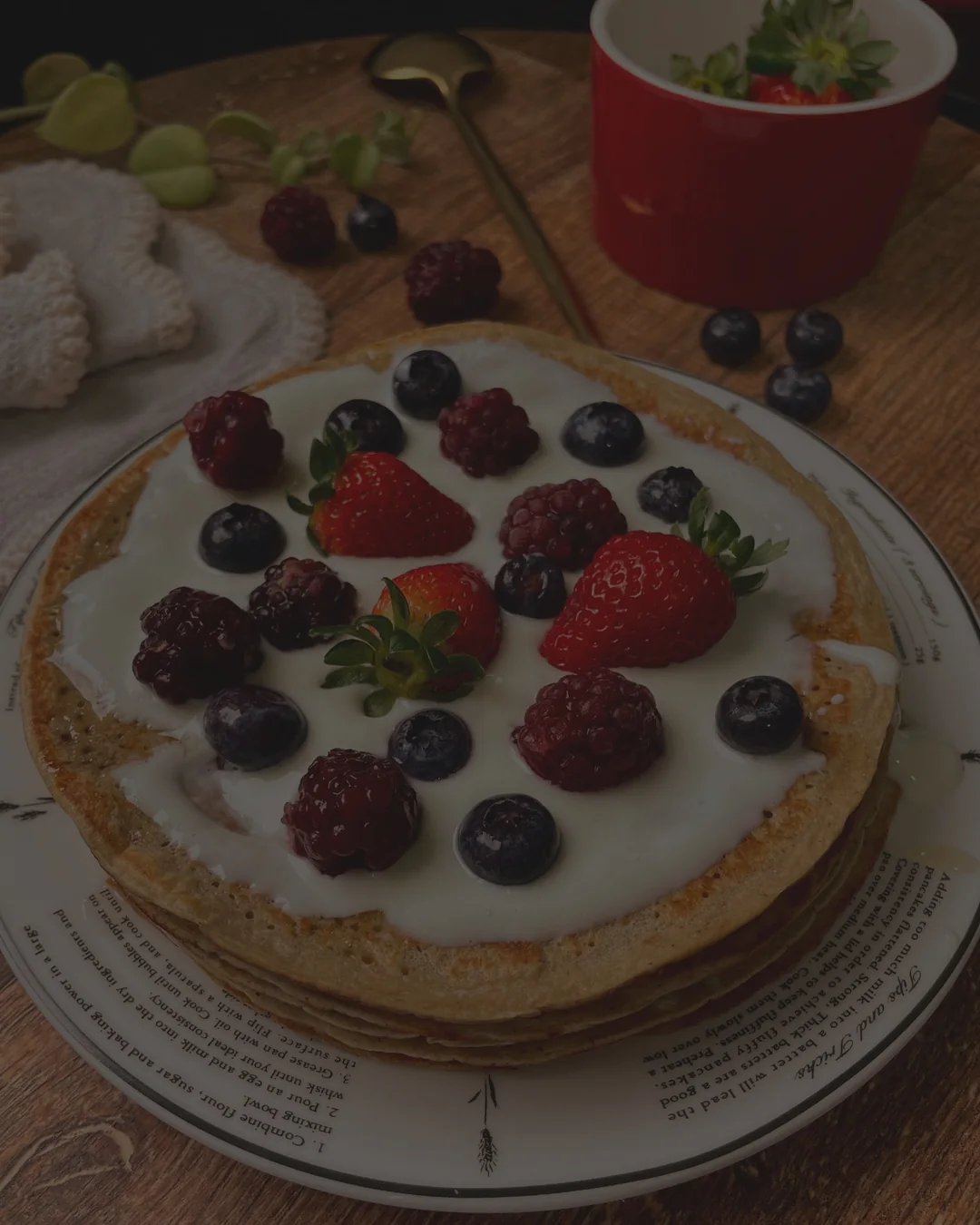 Fotografia de receita com frutas publicada na página oficial do e-book Delícias Saudáveis